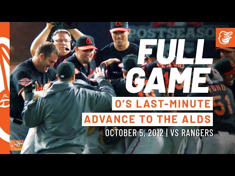 Orioles Advance to 2012 ALDS | Orioles vs. Rangers: FULL Game video clip