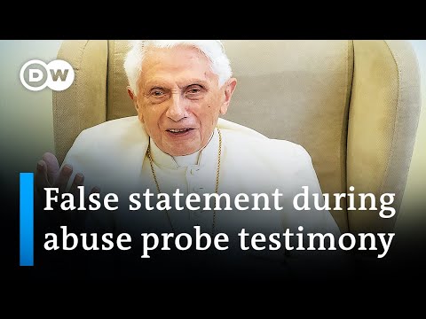 Ex-Pope Benedict XVI admits false statement during abuse probe testimony | DW News