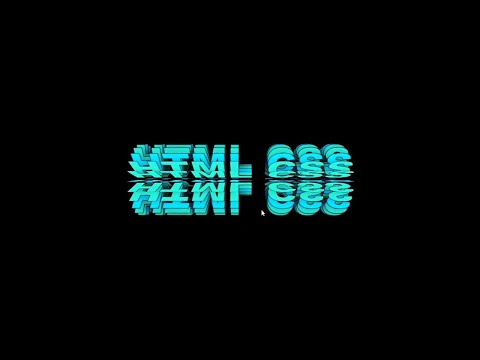 Amazing HTML CSS JavaScript Text Animation | Water Reflection Effect #webdesign