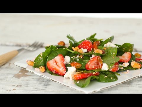 Strawberry Spinach Salad with Almonds - Everyday Food with Sarah Carey - UCl0kP-Cfe-GGic7Ilnk-u_Q