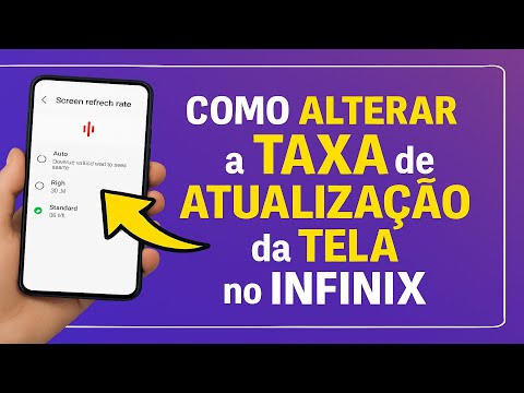 Como Alterar a TAXA de ATUALIZAÇÃO da TELA no INFINIX