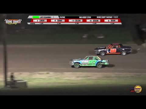 Hobby Stock Feature | Boone County Raceway | 7-2-2021 - dirt track racing video image