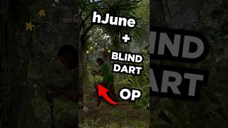YouTube thumbnail for hJune's video titled 'hJune KING of the JUNGLE with BLIND DARTS... 🙈'