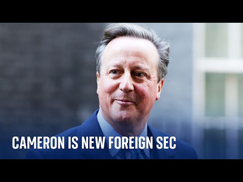 BREAKING: Cameron appointed foreign secretary as PM reshuffles cabinet