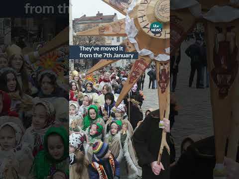 Why has Ukraine moved Christmas? #itvnews