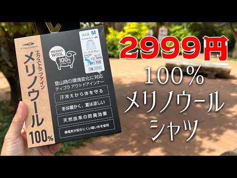 【激安】アルペン東京でメリノウールインナーシャツが2,999円