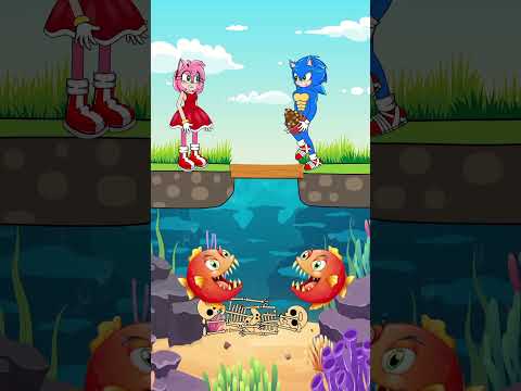 TOP 3 Funny Animation about Sonic and Amy - Episode 25 | 😂😂😂 #shorts #animation #story