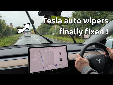 Tesla auto wipers finally now work properly (as well as other cars with rain sensors!)