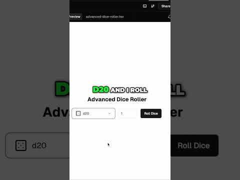 v0 creates Dice Roller Component in UNDER 1 Minute!
