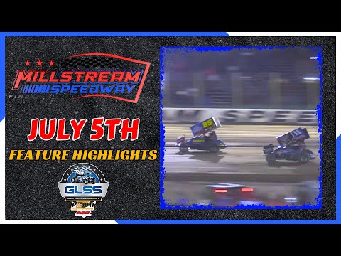 GLSS Millstream Speedway Feature Highlights 7/5/2025 - dirt track racing video image