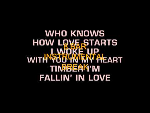 Patty Loveless - Timber I'm Falling In Love (Karaoke) - UCQHthJbbEt6osR39NsST13g