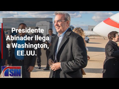 Presidente Abinader llega a Washington, EE.UU.