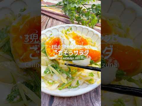 野菜たっぷり！白菜と水菜のごちそうサラダ #shorts