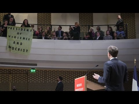 Απρόοπτο σε ομιλία του Εμανουέλ Μακρόν στην Ολλανδία