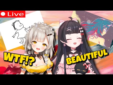 Guess Who the REAL Artist is!? 😱💗 【 VTUBER PALETTE CHALLENGE 】