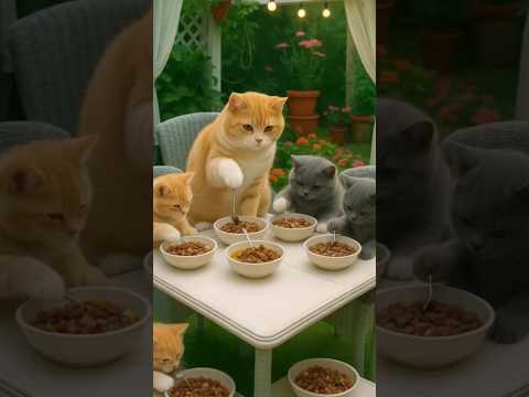 "Fluffy Garden Fun! 🐱🌸"#cat #cats #catlovers #catshorts #funnycats #viral #animation#shorts#youtube