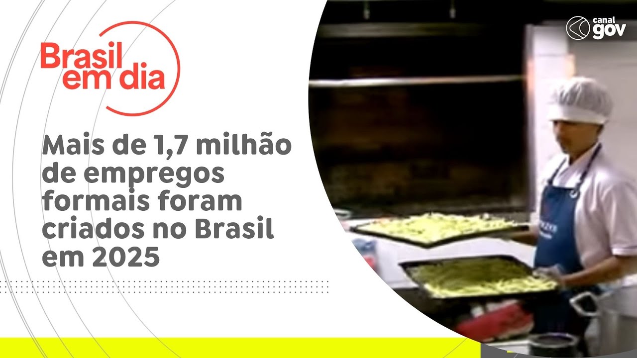 Mais de 17 milhão de empregos formais foram criados no Brasil em 2025  TV Online Mais de 17 milhão de empregos formais foram criados no Brasil em 2025
