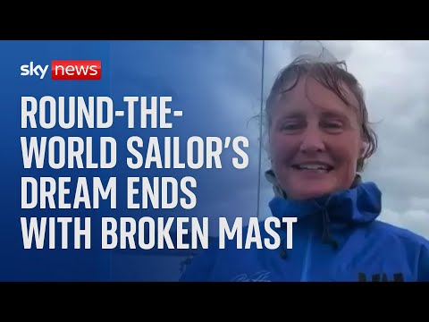 Snapped mast ends sailor's round-the-world race