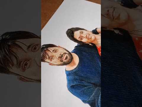 final look #pencilportrait #trending #realisticportrait #colourportrait #art #artist #shorts