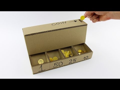 DIY Coin Sorting Machine from Cardboard - UCZdGJgHbmqQcVZaJCkqDRwg