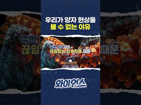 우리가 양자 현상을 볼 수 없는 이유 #shorts