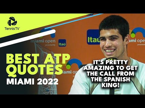 Medvedev A Fish On A Sofa, J J Wolf Magic & Alcaraz Talks To King of Spain! | Miami 2022 Best Quotes