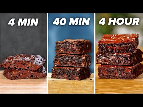 4-Min Vs. 40 Min Vs. 4 Hour Brownies