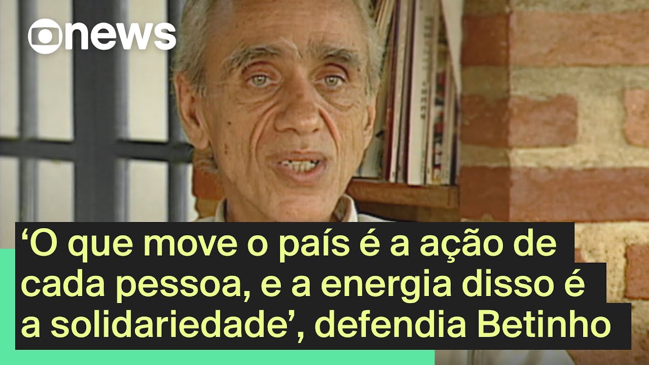 O que move o país é a ação de cada pessoa dizia Betinho | GloboNews Documentário