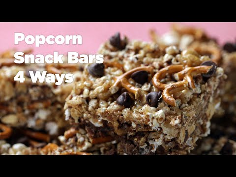 Popcorn Snack Bars 4 Ways ? Tasty