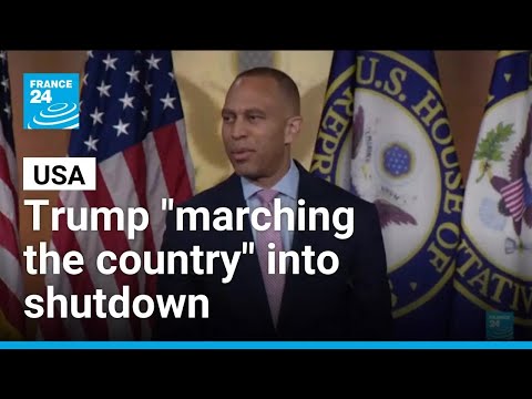 USA: Democrats says Trump is marching the country into a government shutdown • FRANCE 24 English