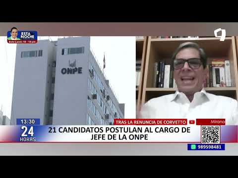 21 candidatos postulan al cargo de jefe de la ONPE