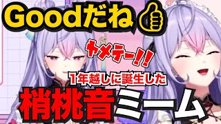 黒歴史の初配信同時視聴で1年越しに擦りやすいミーム「Goodだね👍」が誕生した梢桃音