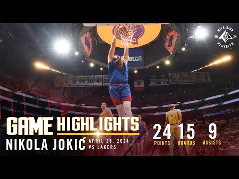 Nikola Jokić Full Game Three Highlights vs. Lakers 🎥