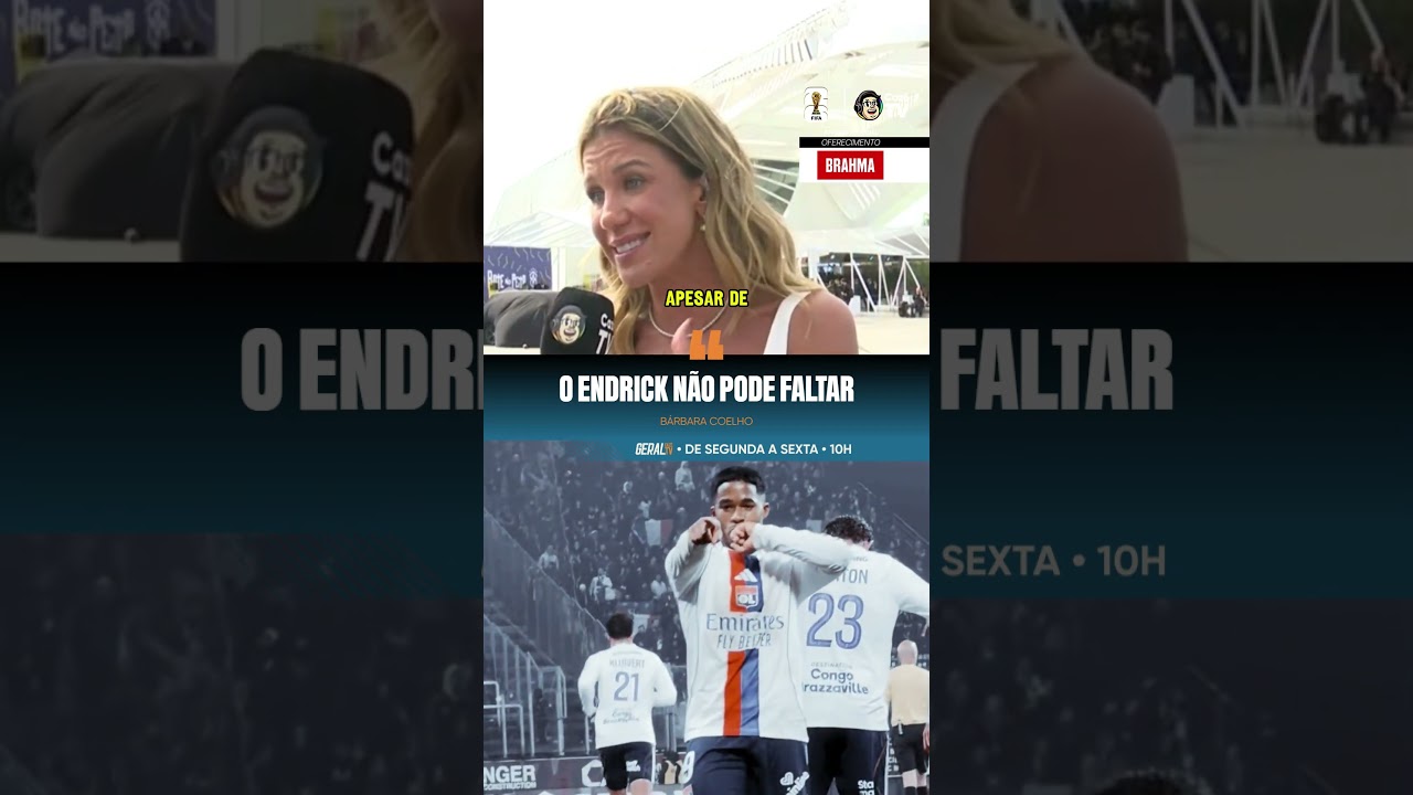 O Endrick já justificou a convocação dele? Na opinião da @barbarapcoelho o homem NÃO PODE faltar!