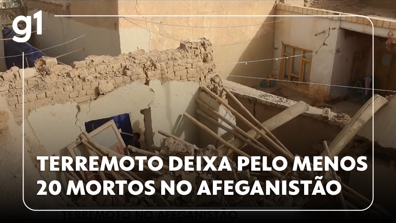 Jornal Hoje terremoto de magnitude 63 deixa pelo menos 20 mortos e 600 feridos no Afeganistão