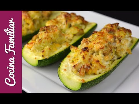 Calabacín relleno gratinado con queso parmesano para dieta | Recetas caseras de Javier Romero - UCXMrqL3QHKQP6Q-iObZjrXA