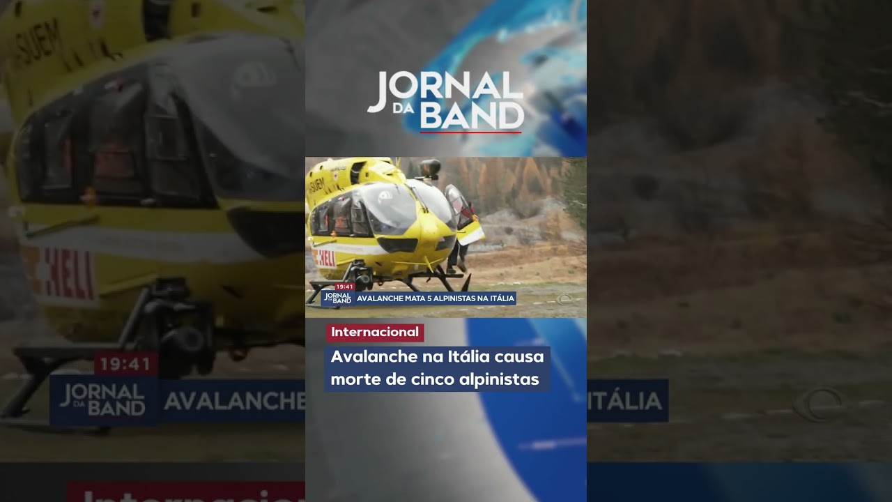 Avalanche na Itália causa morte de cinco alpinistas  TV Online Avalanche na Itália causa morte de cinco alpinistas