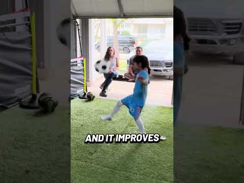 You can go from struggle to juggle with the worlds first indoor soccer safe balloon trainer!