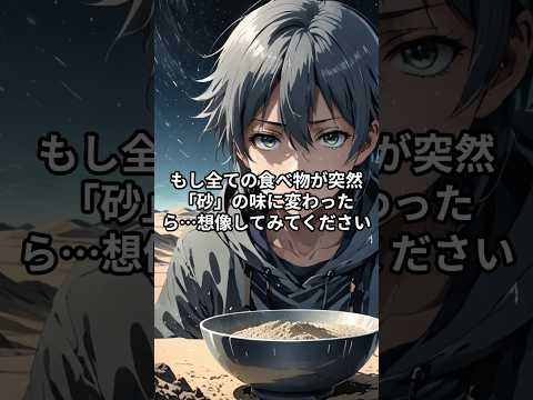 味覺が消える日。 全ての食べ物が「砂」の味に變わる、現代人が陷る味覺ハックの罠 #都市傳説