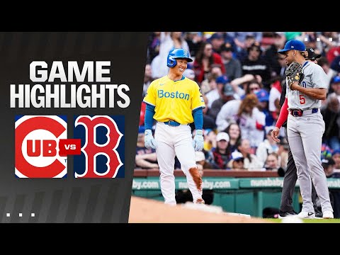 Red Sox vs. Cubs Game Highlights (4/27/24) | MLB Highlights video clip