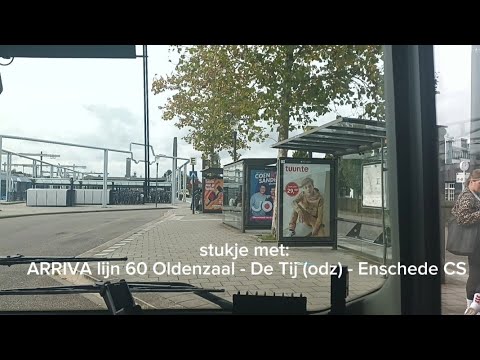 Stukje met: ARR lijn 60 Oldenzaal - De Tij (odz) - Enschede CS