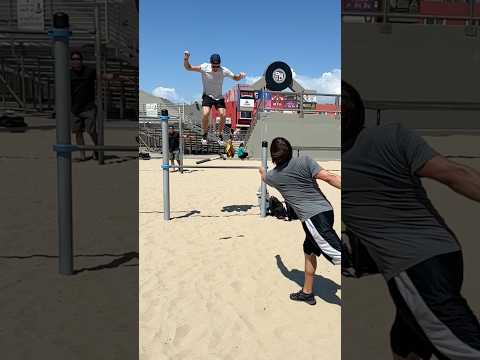 PARKOUR SAVES ME! 🤣 #flips #amazing #short #trend