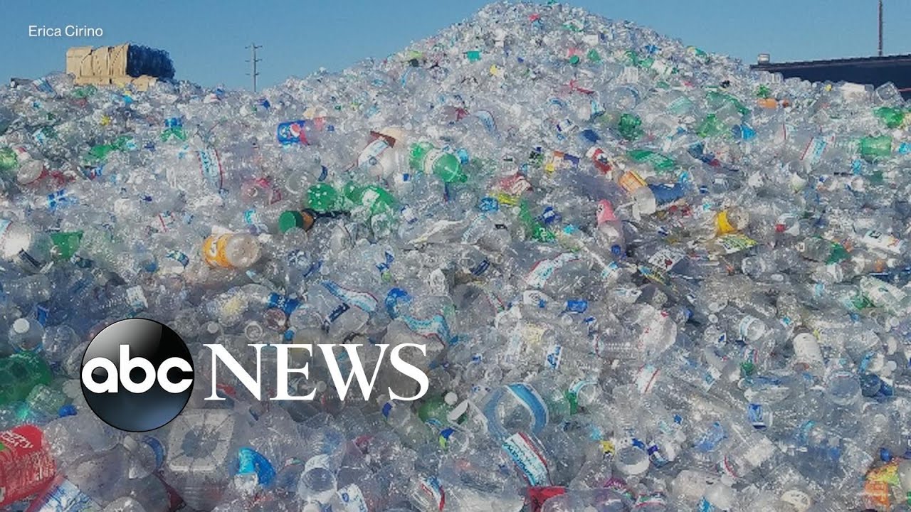 Why plastic bottles are sparking fires at recycling plants l ABC News