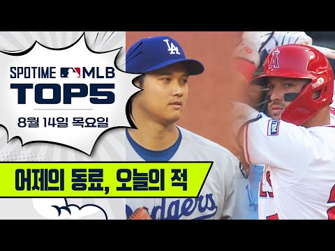 준비 됐어, 오타니? 물론이지, 트라웃. | 8월 14일 MLB TOP5 #spotv