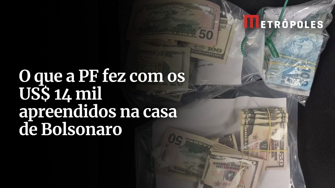 O que a PF fez com os US$ 14 mil apreendidos na casa de Bolsonaro