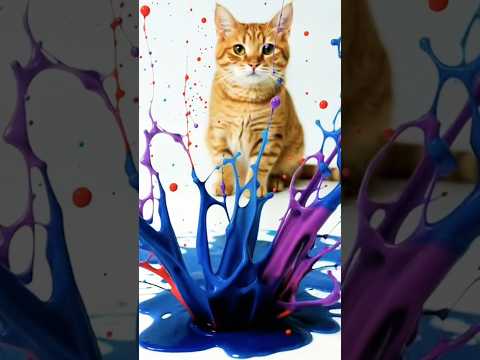 Satisfying colour mixing #colors #shortvideo #funnycats #mixingcolors #art #experimnent #colorful