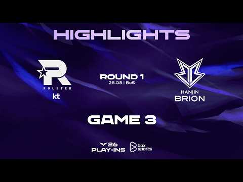 Highlights KT vs BRO | Game <strong>3</strong> | 2026 LCK <strong>Play</strong>-Ins Round 1