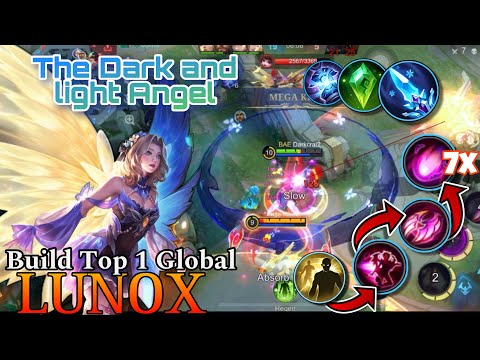 Butterfly Seraphim Lunox Skin with Build Top 1 Global | The Dark and light Angel | Darkcrai - Mlbb
