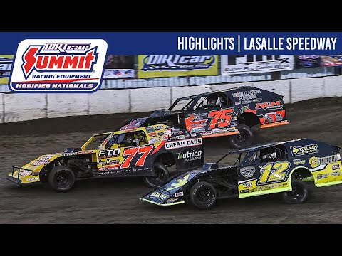 DIRTcar Summit Modified Nationals | LaSalle Speedway | July 3, 2025 | HIGHLIGHTS - dirt track racing video image