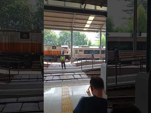 Kereta Api Indonesia tiba di stasiun Cikarang, Jawa Barat #shorts #shortsviral  #KAI #jawabarat